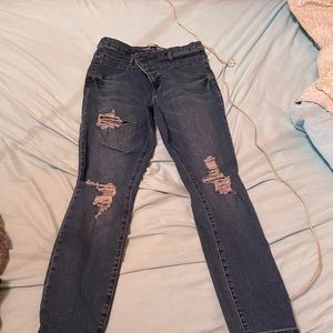 Light blue skinny jeans